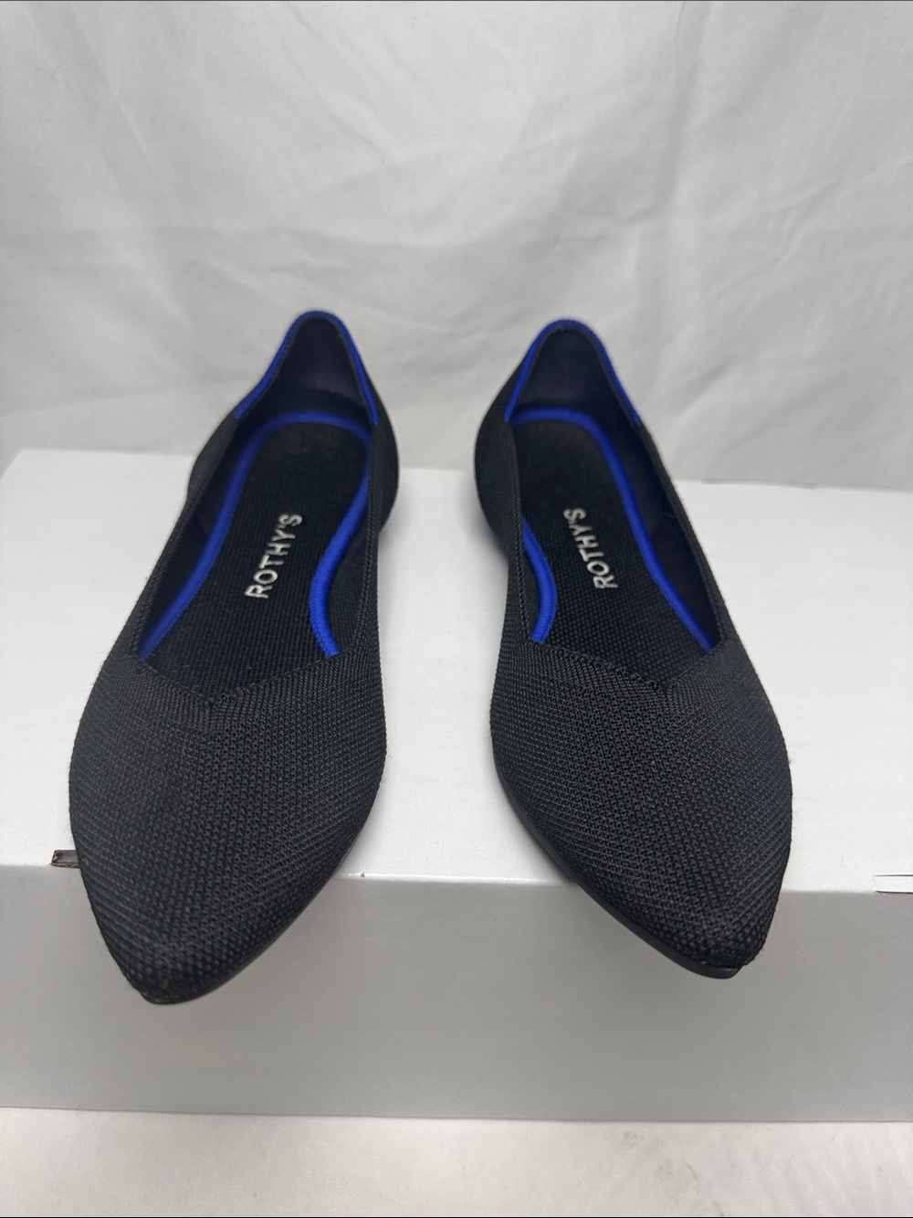 * Rothy’s The Point Black Flats • Size 8 • Excellent Condition